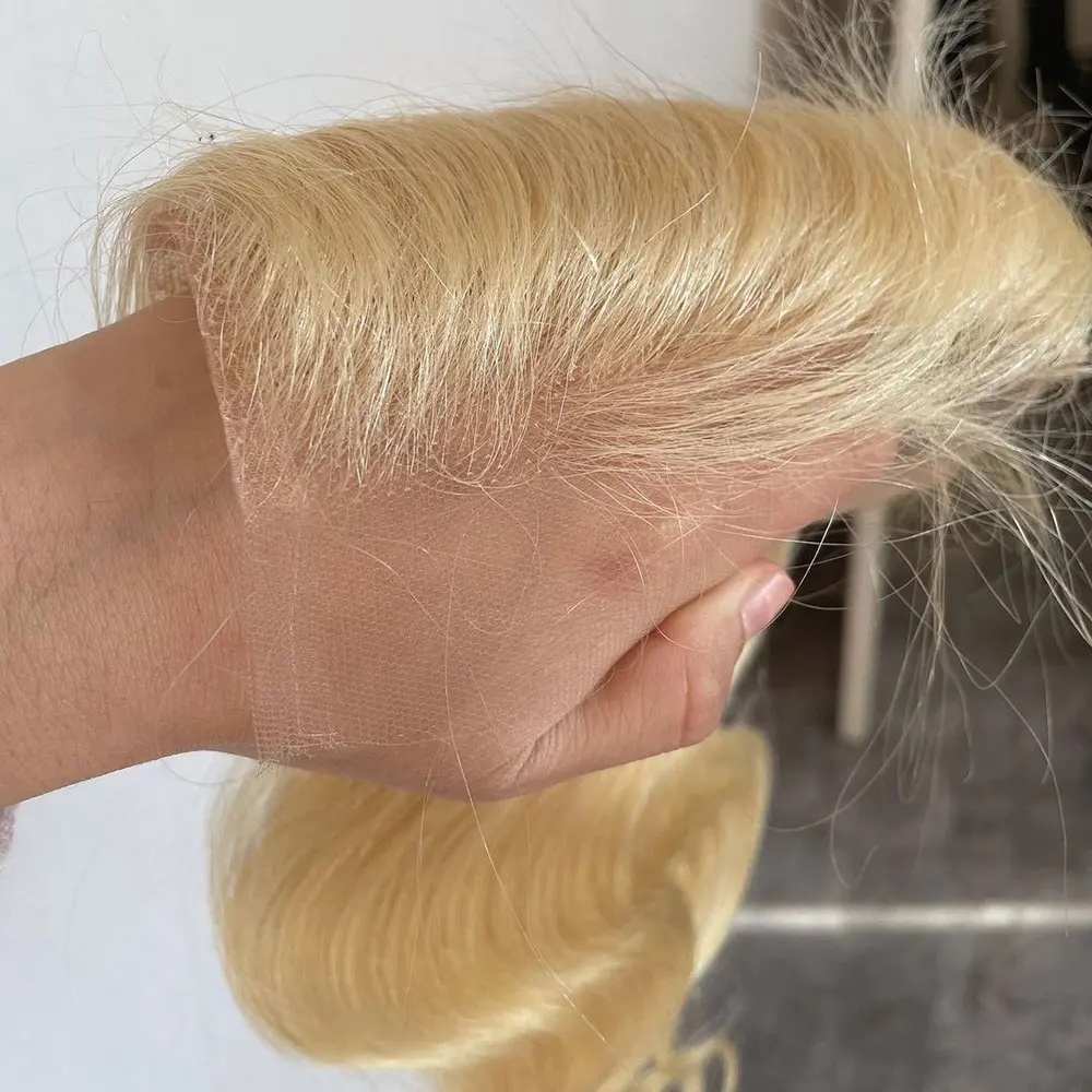 613 Lace Frontal With Baby Hair Hand Tied 4x4 Lace Closure Remy Hair Extension Brazilian Straight 613 Closure Frontal human hair extensions human hair closure human hair lace product human hair frontal
