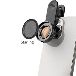 Universal 10X HD Macro Phone Lens with Clip - On Design for Enhanced Mobile Photography (Macro with Star)