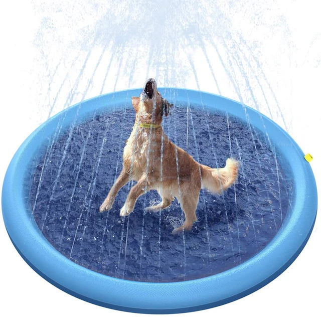 Pool Water Fountain Mat, Water Fountain Pool Dog