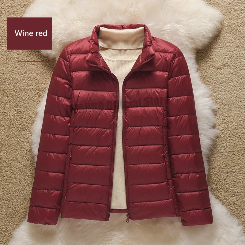 Over Size 5xl 6xl 7xl Women Ultra Lightweight Packable Autumn Winter Warm Jackets 2023 New Arrivals Female Slim Short Down Coat