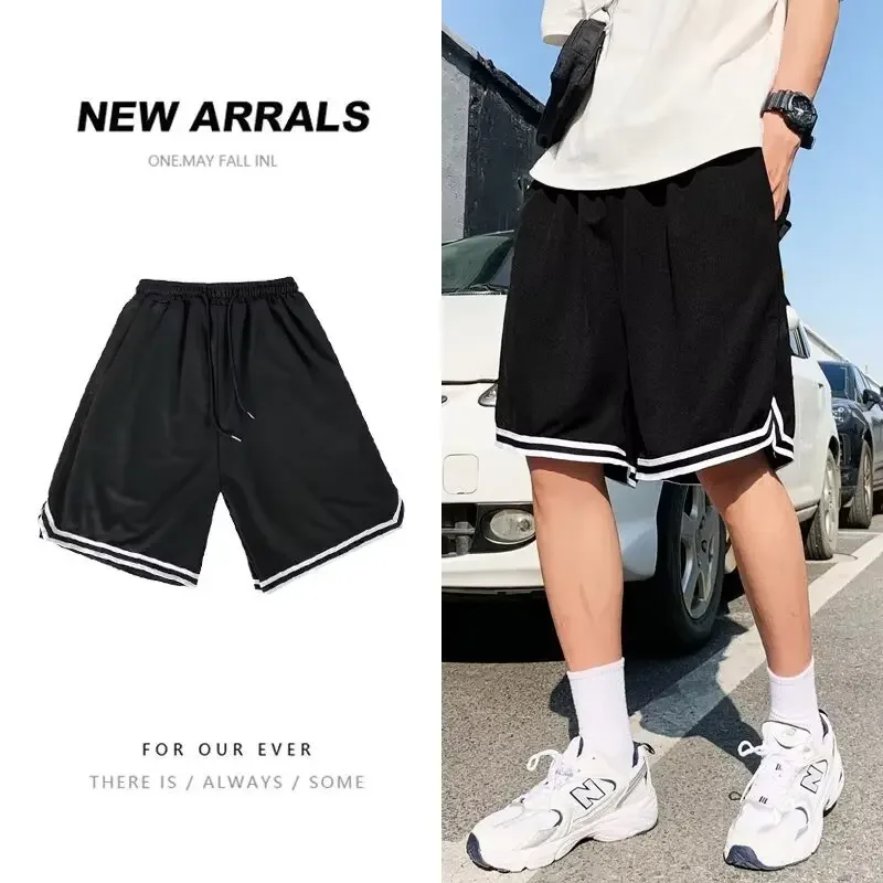 Summer Mesh Breathable Quick Dry Pants Sports American Style Casual Outerwear Shorts Men's Soccer Versatile Trendy