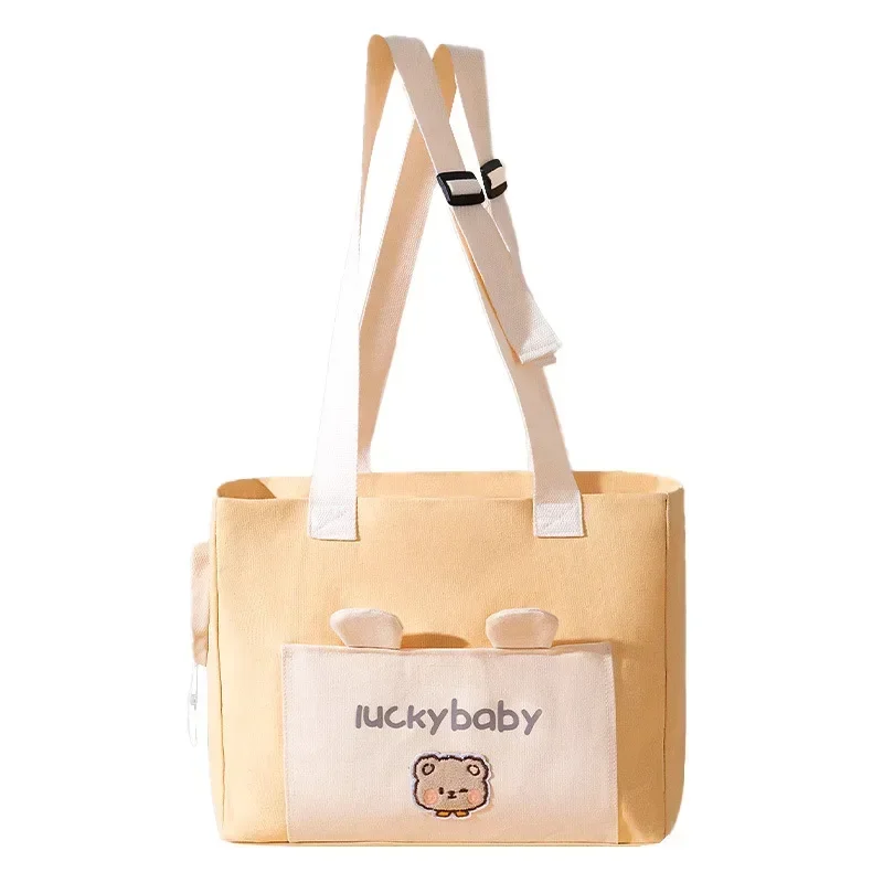 Canvas Pet Shoulder Bag Portable Travel Cats and Dogs Bag Breathable Outdoor Carrier for Small Pet Kitten and Puppy Supplies