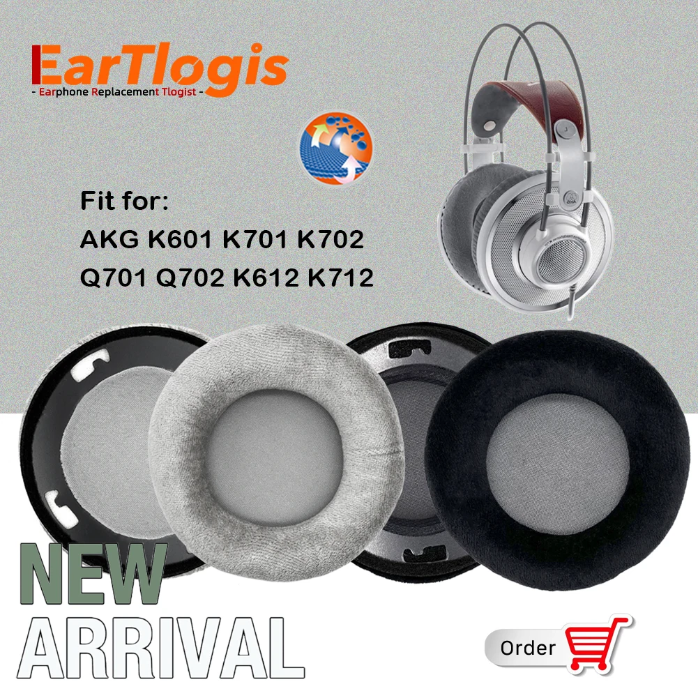 Eartlogis New Arrival Replacement Ear Pads For Akg K701 K702 K601 Q701
