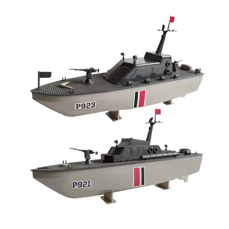 Electric Patrol Boat Plastic Assembled Ship Model Kit DIY Model Building Toy Birthday Gift Collection 6