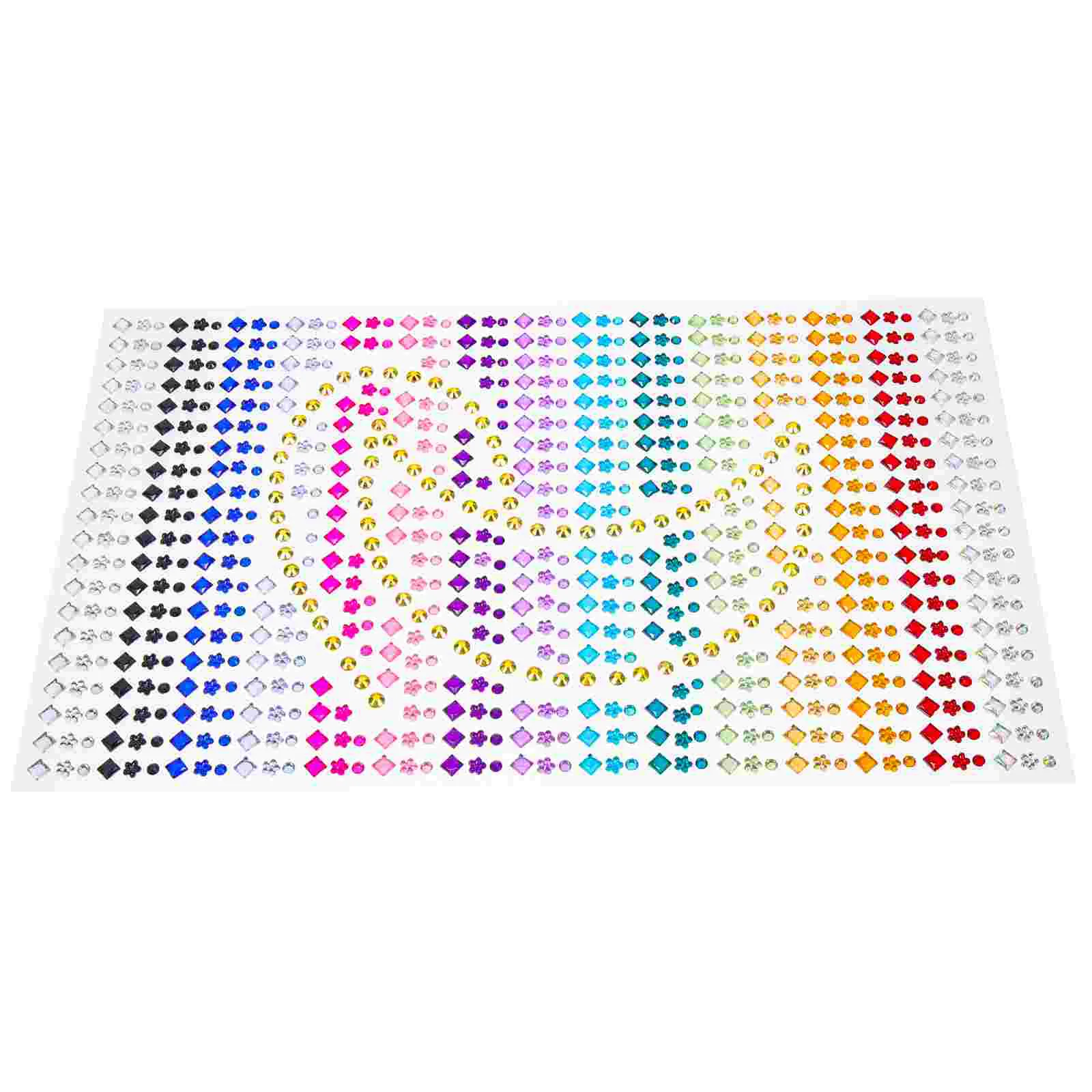 

1 sheet of DIY Rhinestone Car Car Stickers Face Gems Makeup Car Car Stickers for Craft DIY Work