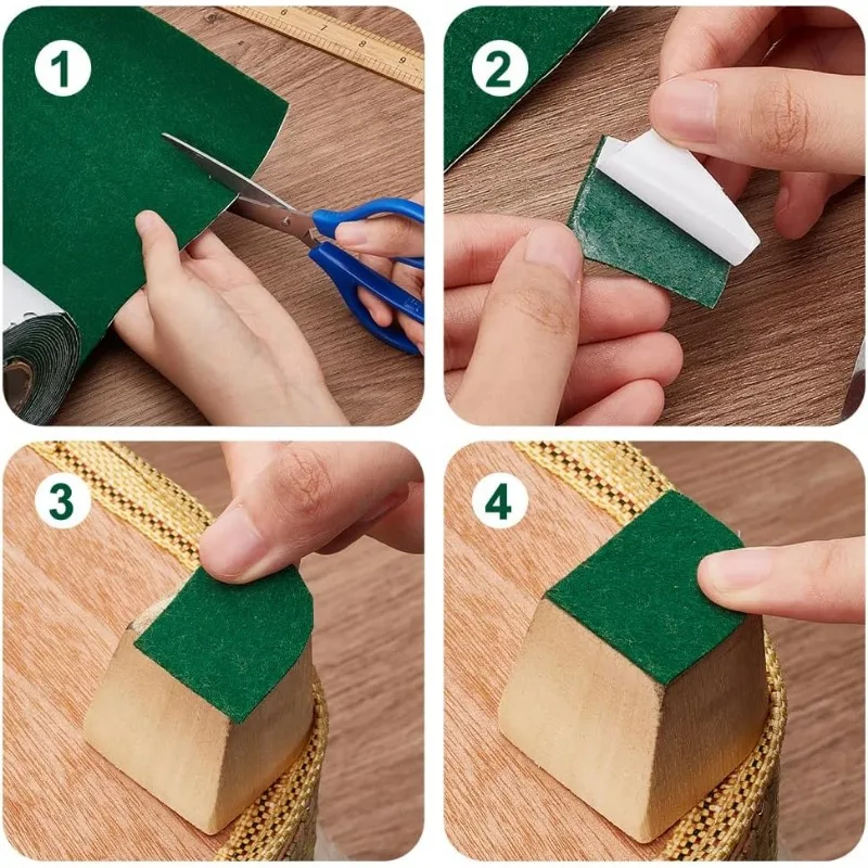 Felt Fabric Sheet 13 Feet Self Adhesive Felt Fabric For DIY Costume & Jewelry Box