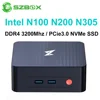 SZBOX N100 N200 N305 Mini PC 12th Gen Intel N100 N200 N305 Processor DDR4 3200Mhz PCie3.0 NVMe SSD Wifi5 BT4.2 mini computer 1