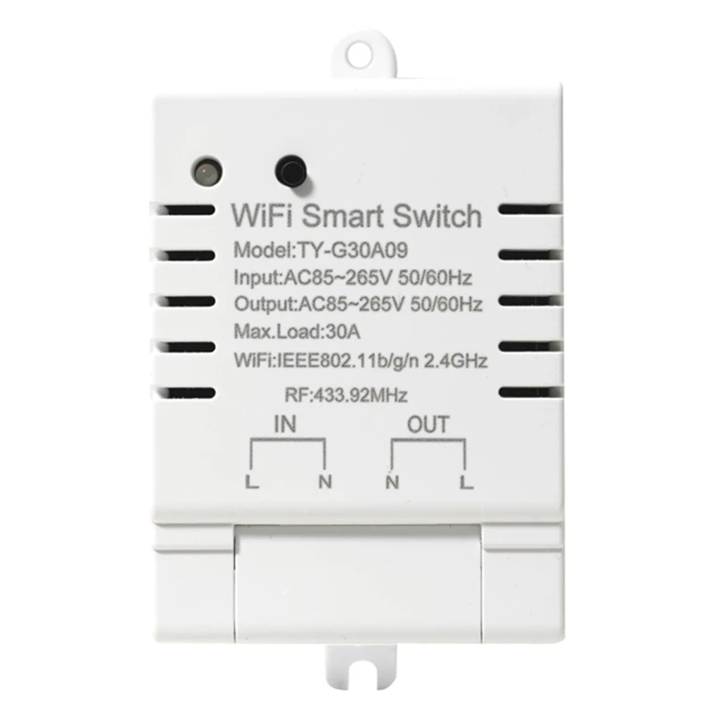 

Умный Wi-Fi переключатель Tuya, 55 А, 85-265 в, 30 А