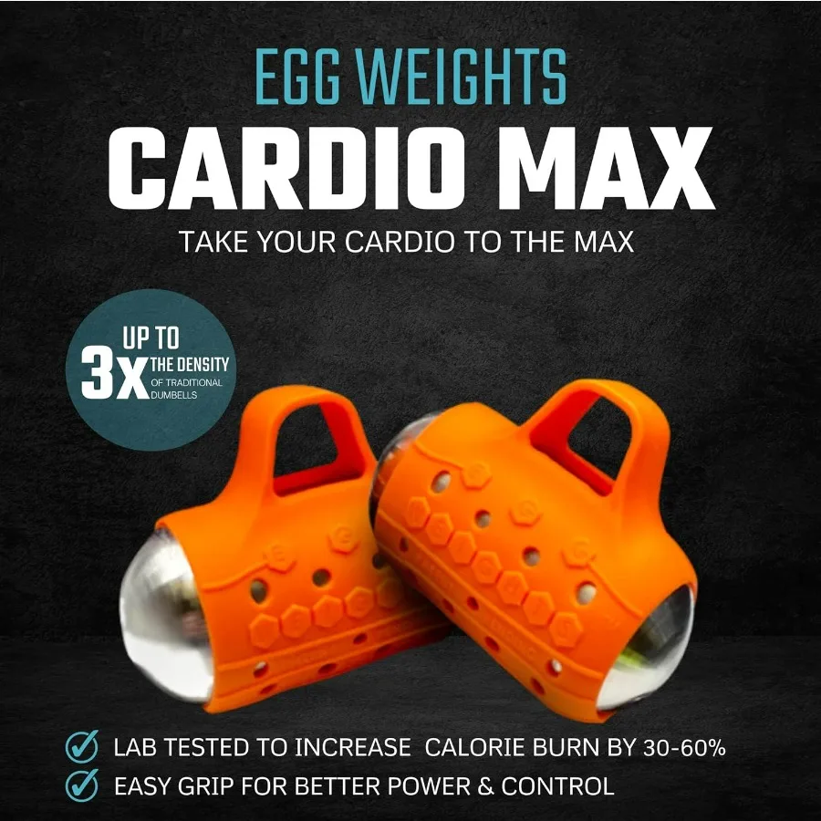 Cardio Max 3.0 lbs. Stainless Steel Hand Weights Dumbbell Set with Anti-Slip Silicone Finger Loop for Workout, Fitness, Training