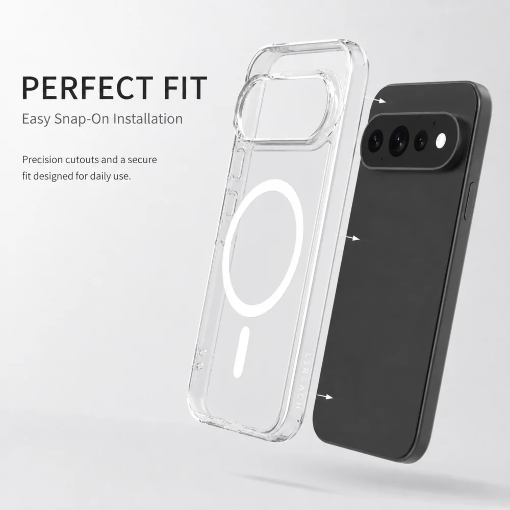 Lereach Magnetic Crystal Clear Ultra-Thin Shockproof Phone Case | Anti-Scratch
