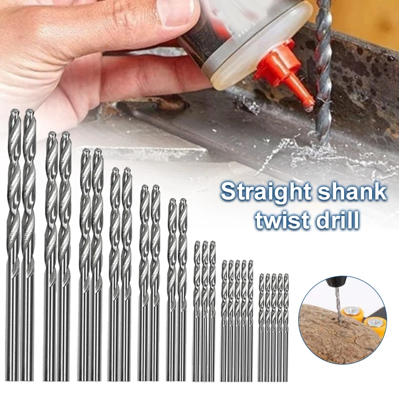 

1.0-13mm HSS M35 Cobalt Coated Twist Drill Bit Wood/Metal Hole Cutter Round Shank Gun Drill Bit