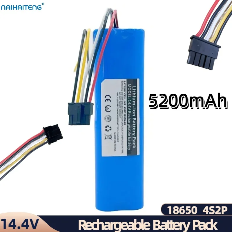 

14.4V 14.8V 5200mAh Rechargeable Li-ion Battery Pack 4S2P For Vacuum Cleaner CONGA 4090 4490 4690 4590 Sweeping Robot Wholesale