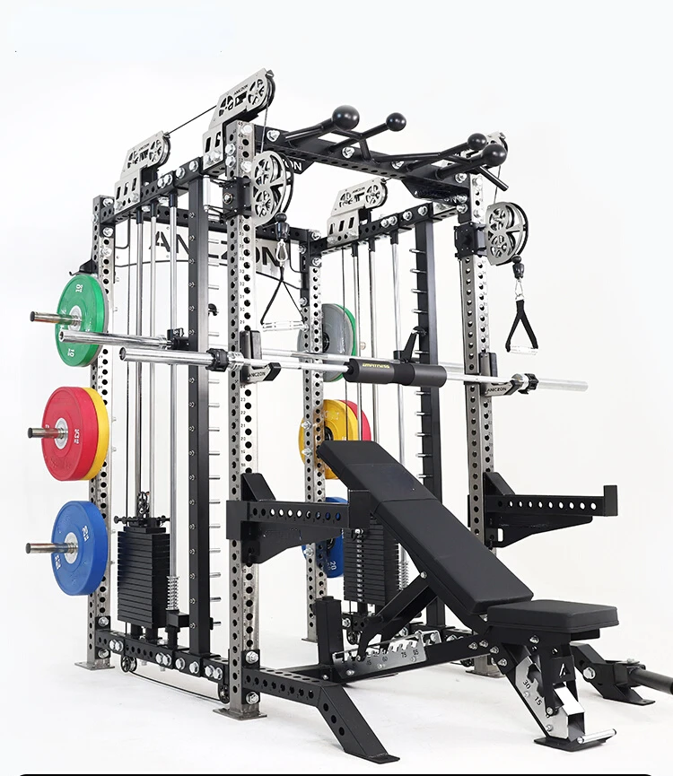 

Gantry fitness equipment household squat frame multifunctional commercial Smith machine comprehensive trainer