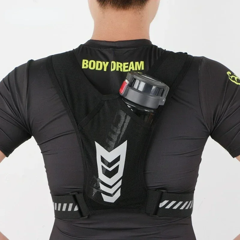 Reflective Running Backpack Lightweight Sports Running Cycling Vest Mobile Phone Cards Bag Men and Women Jogging Fitness Vest 3