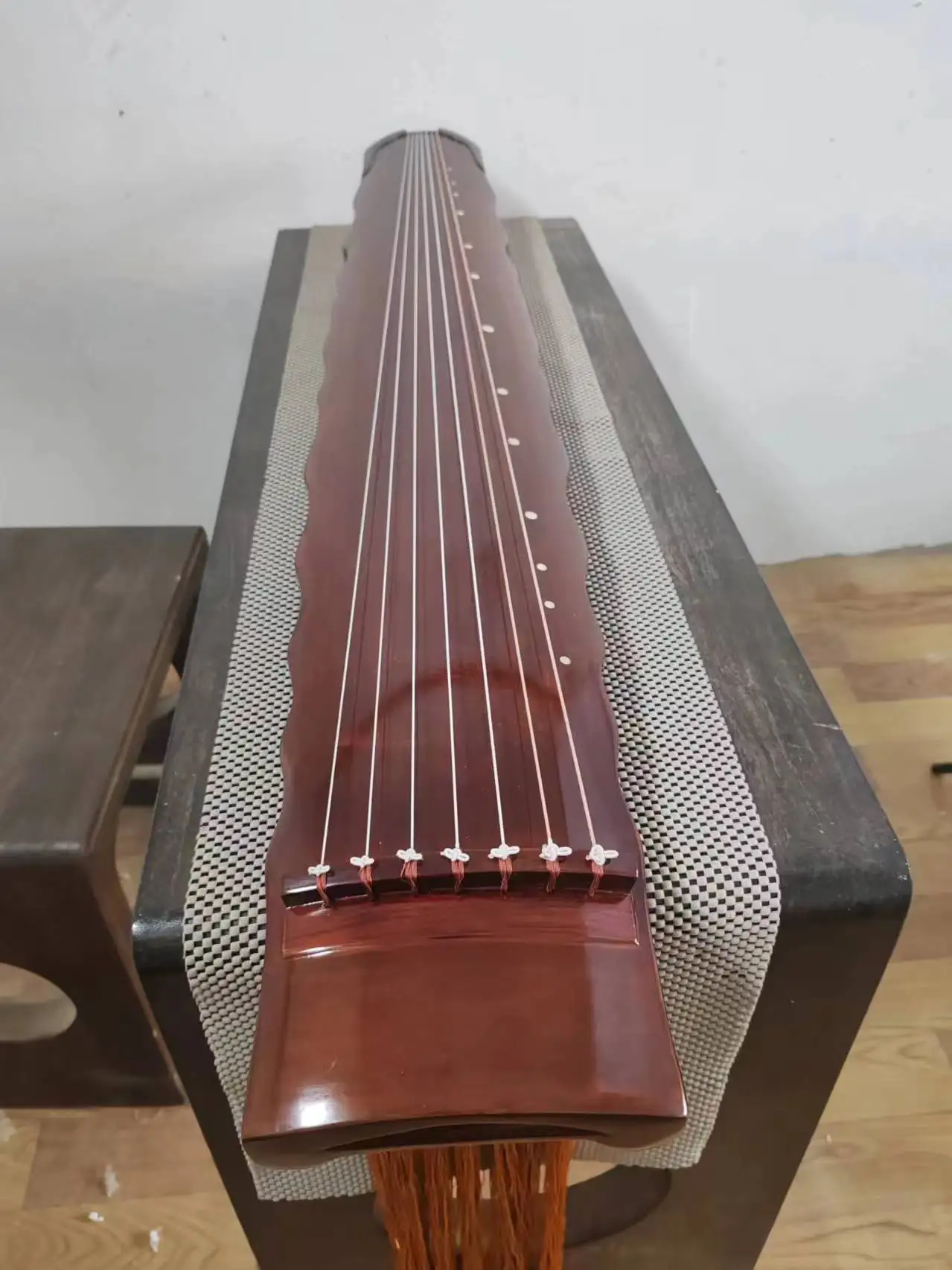 Guqin Sunset style reddish brown Chinese stringed instruments