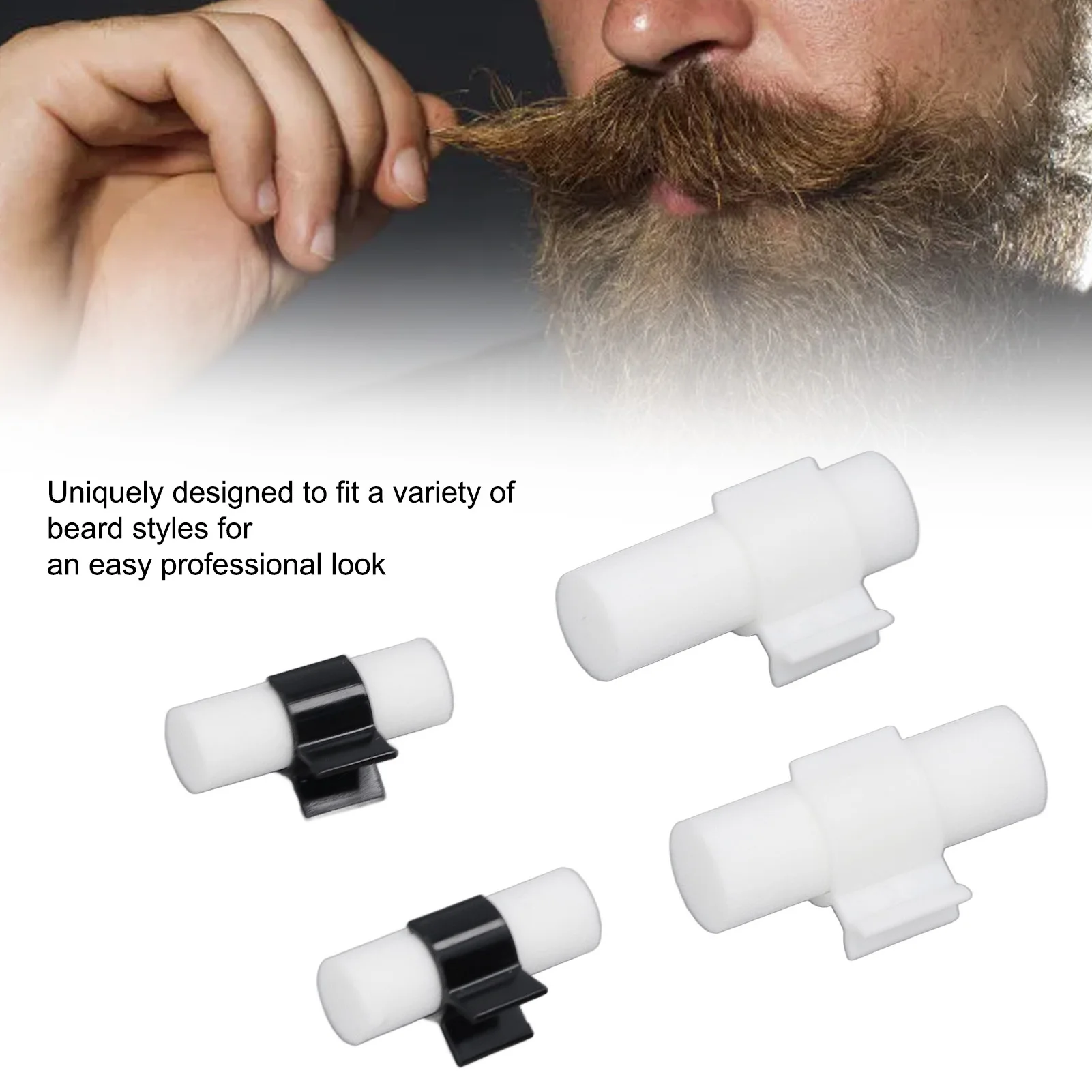 4Pcs Mustache Training Wheel Template Shaping Tool Handlebar Shape Portable Mustache Styling Shaping Tool For Men For Domestic