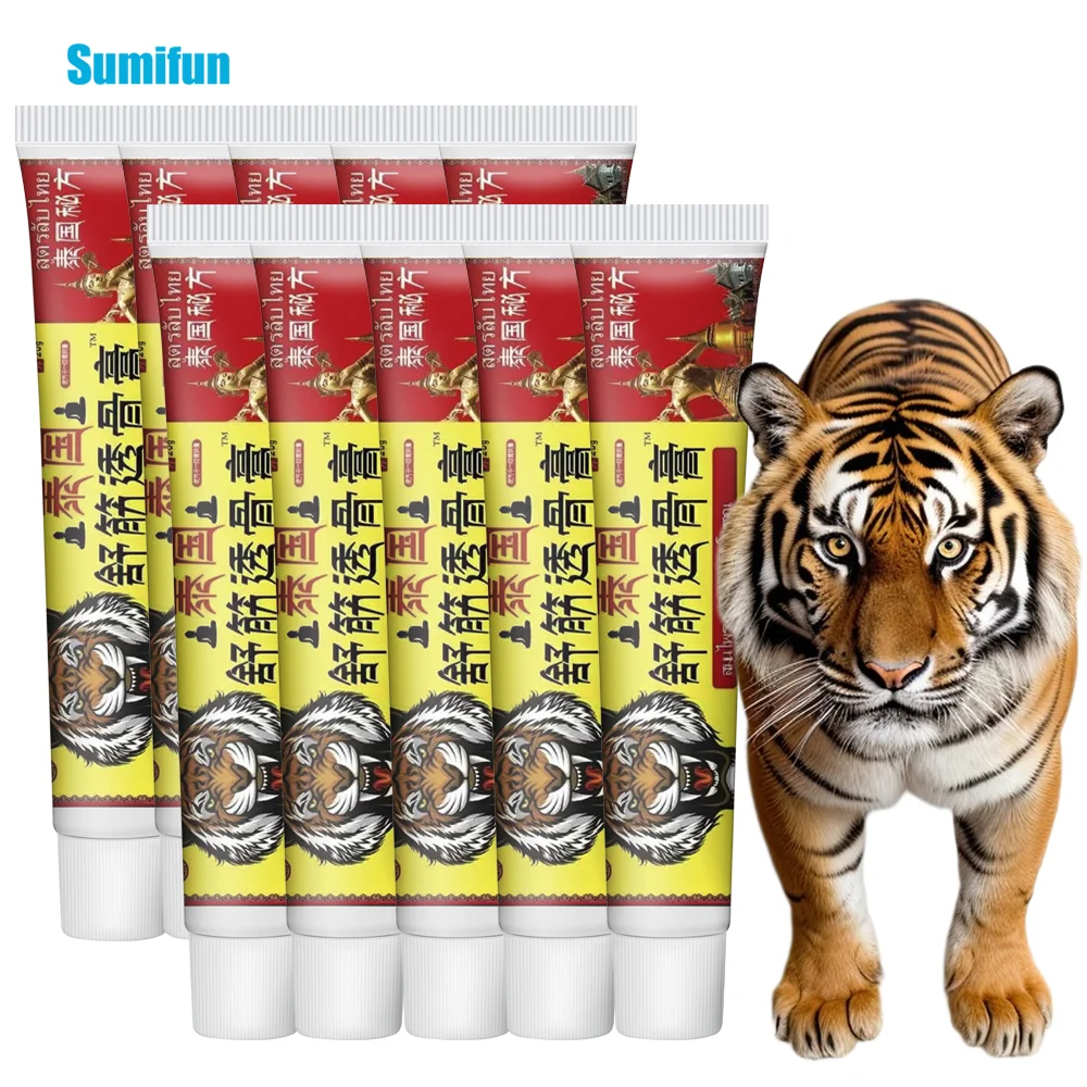 

1-10Pcs Thailand Tiger Balm Pain Relief Cream Knee Joint Muscle Ache Medical Plaster Arthritis Analgesic Health Care Ointment