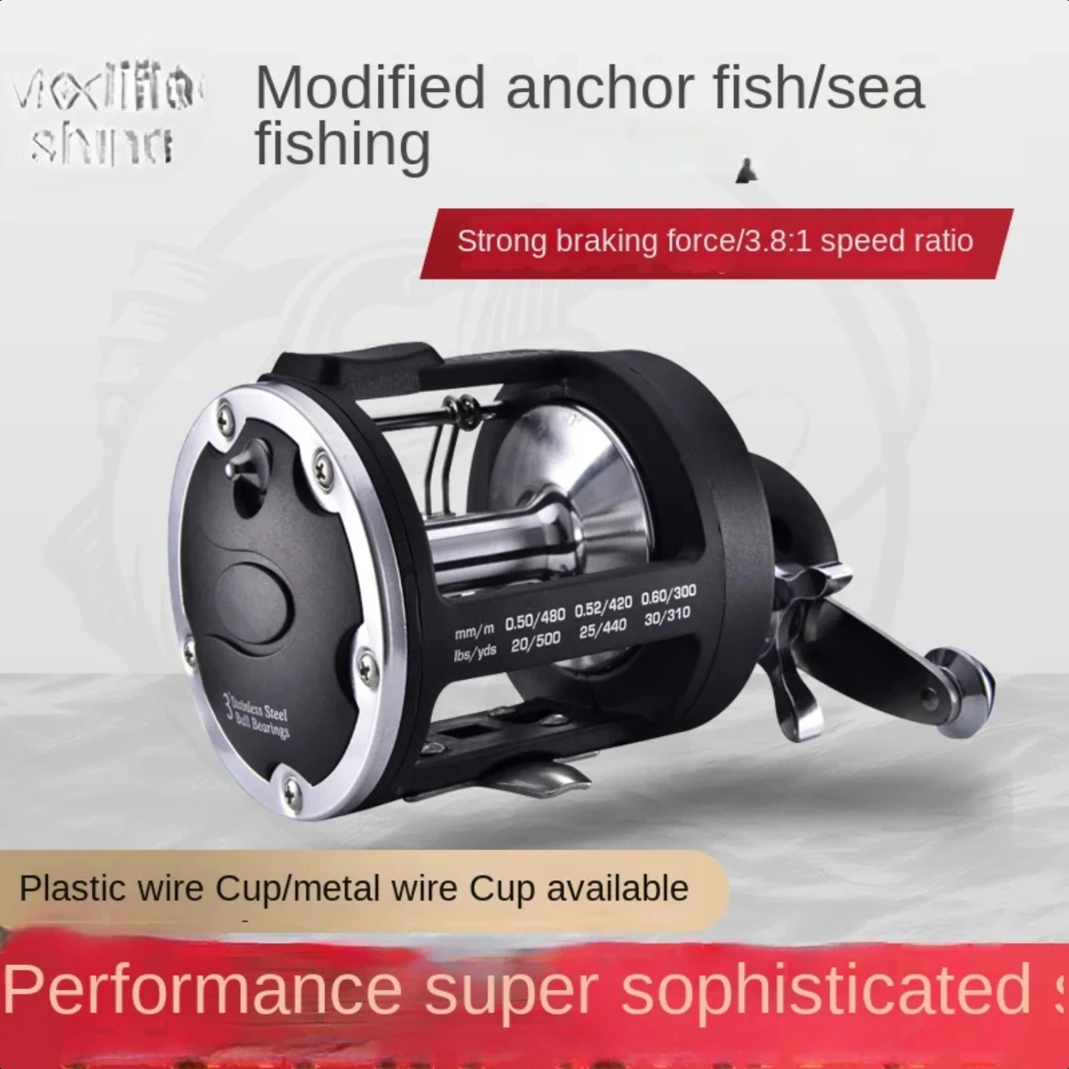 Reliable and Long-Lasting Heavy Duty All Metal Durable Fishing Reel 2