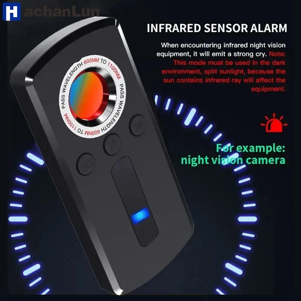 Hidden Camera Detector Anti Spy Gadget Professional Hunter Wireless Signal Car Mini Devices GPS Infrared Search Wiretapping Bug