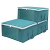 Large Capacity Storage Folding Box Zipper Cover Transparent Organizer Bedroom Shelf Wardrobe Clothes Toy Cabinet Container Box 4
