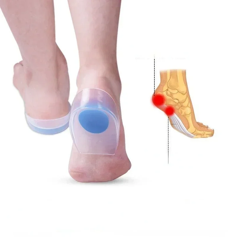 Comfort Heel Pain Insoles Relieve Foot Pain Silicon Gel Heels Cup Cushion Protectors Spur Support Shoe Pad Feet Care Inserts shoe insoles heel patch insole heel protector heel protector pads heel insoles heel cushion insole heel cushion protector heel protector patches