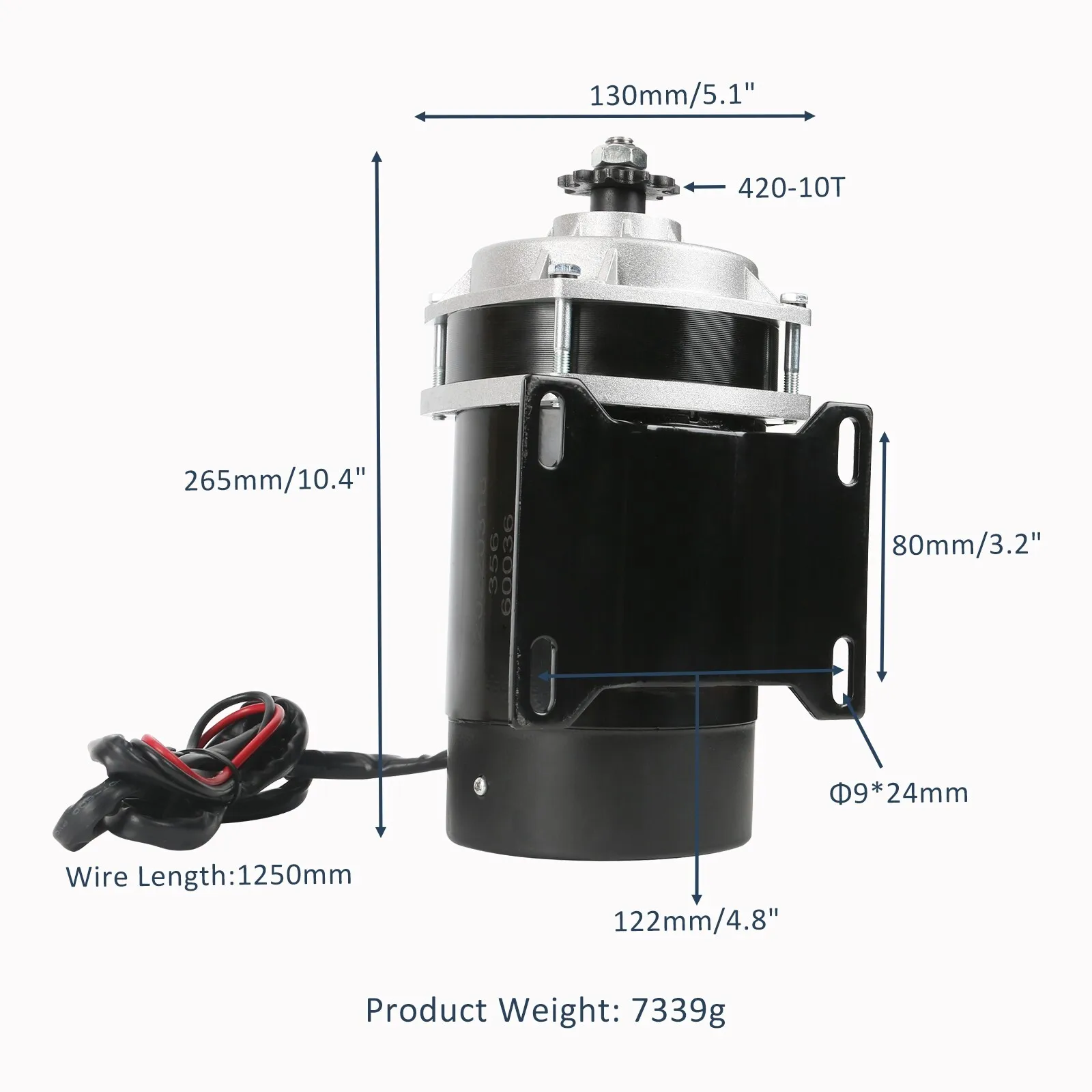 600W 48V 브러시 속도 모터 600와트 전기 쿼드 트라이크 고카트 E BIKE ATV용