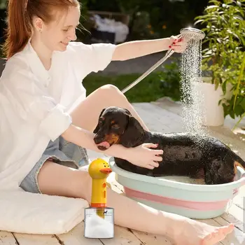 Electric Dog Shampoo Dispenser Duck Shampoo Foamer for Pet Foaming Soap Dispenser for Bathtub Handhold Automatic Soap Dispenser 2