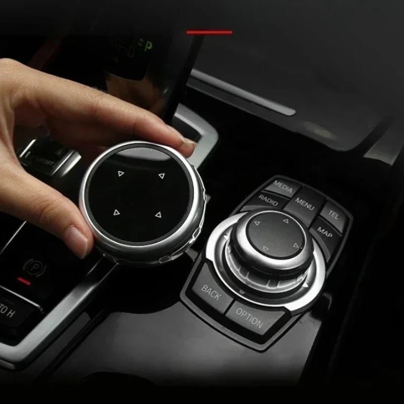 Cubiertas de perilla grande para Multimedia de coche, Control de ajuste de botón para BMW F10 F20 F30 IDrive, accesorios interiores automotrices
