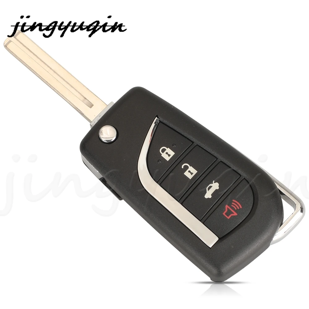 Jingyuqin HYQ12BGF 원격 자동차 키 포브, 도요타 캠리 코롤라 와일더 레빈 RAV4 프론트 랜더 2018-2022, 433MHz FSK 8A 칩