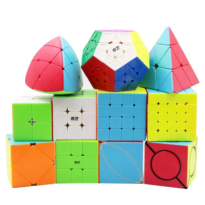 Magic Cube Puzzle Lube Cube Fidget Toys Rubix Cube Solid Color