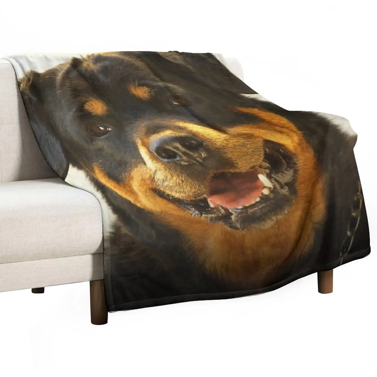 

Rottweiler Throw Blanket for winter Luxury Brand Blankets