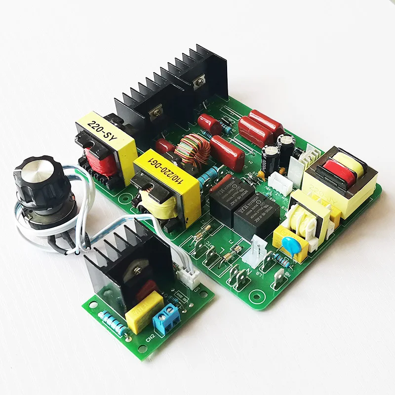 초음파 클리너 PCB 드라이버 보드 회로 기판 키트, 40KHz 초음파 변환기 포함, 180W