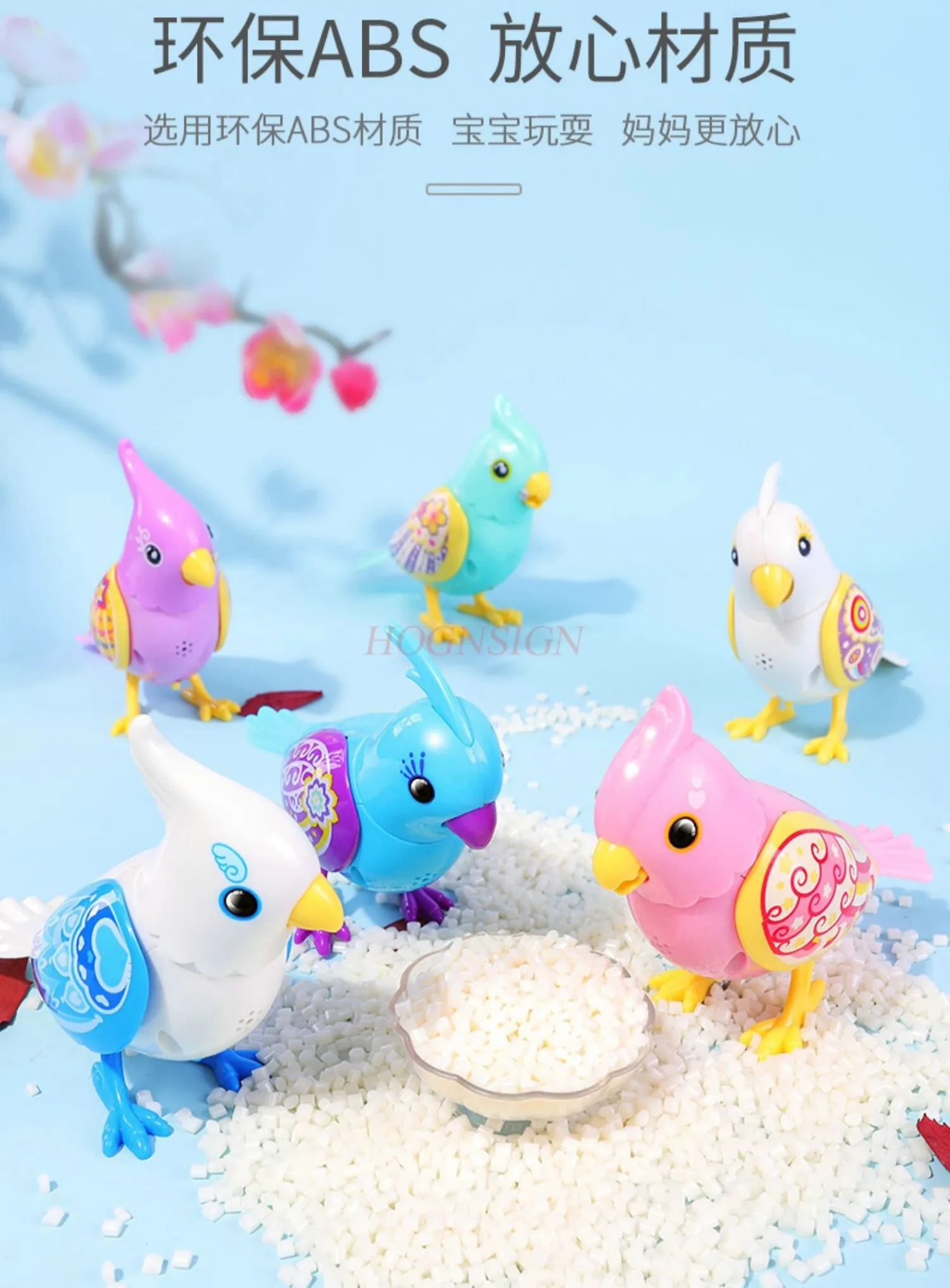 Simulated bird recording, voice controlled electric parrot that can call and sing, children's pet toy 5