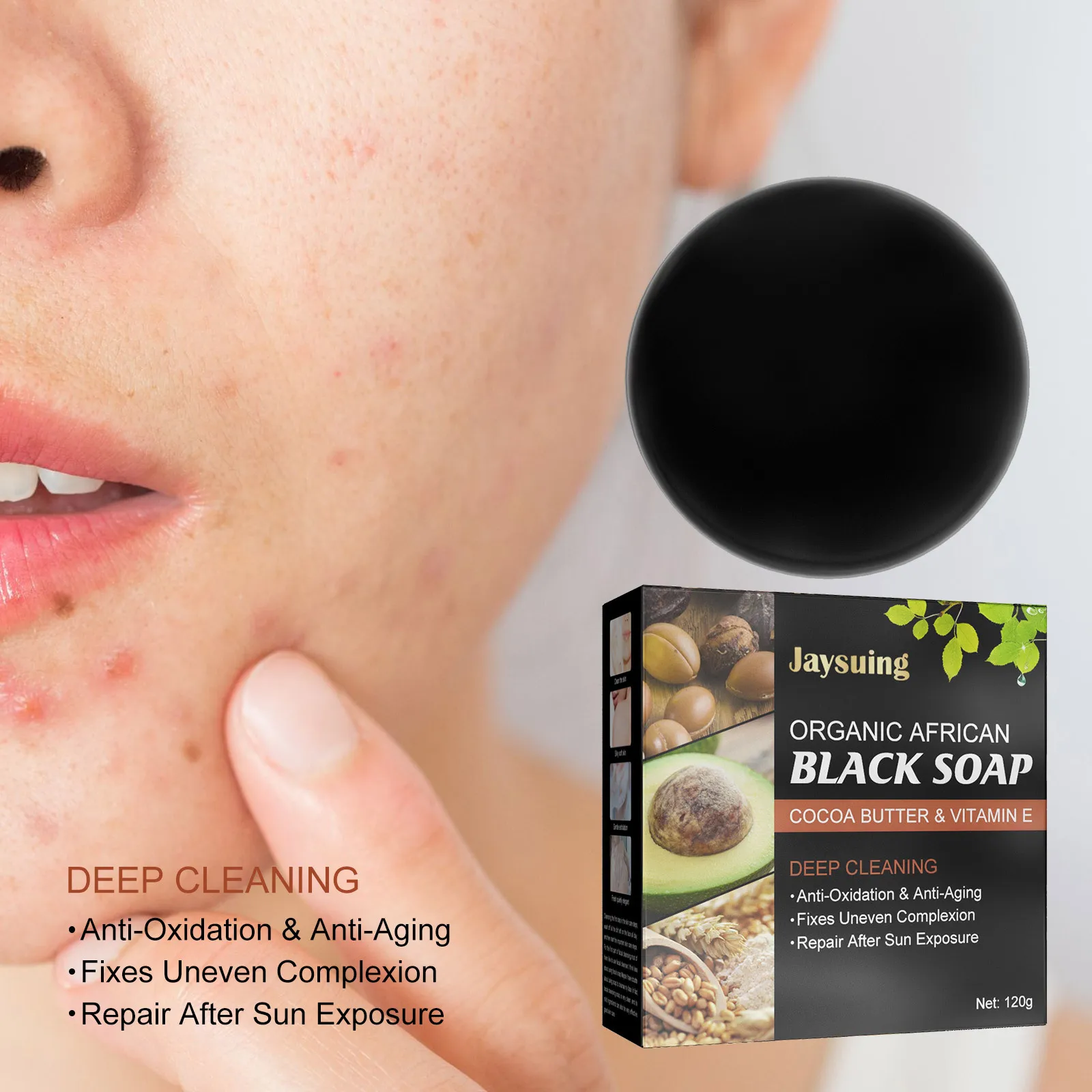 JaysuingFaceDeepCleaningBlackSoapAcneSuppressionBodyBackClean