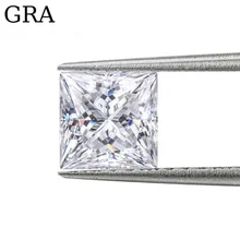 

Loose Gemstone Moissanite Stones 1ct-10ct D Color VVS1 Princess Cut Loose Beads For Women's Jewelery Diamond Ring Material