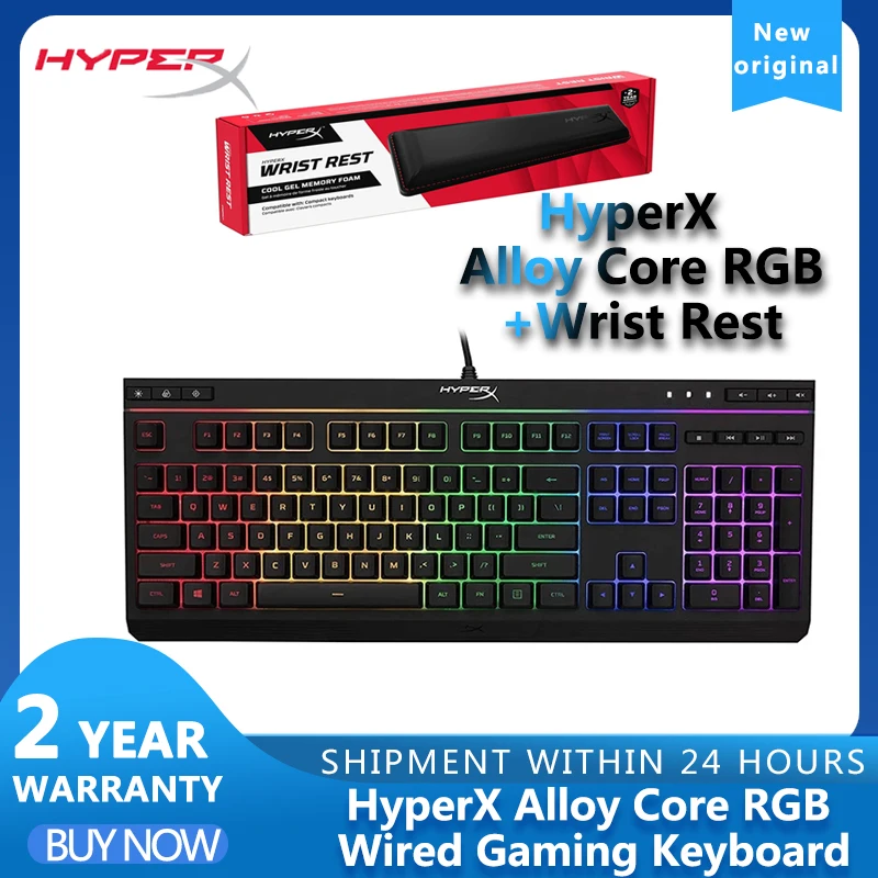 Clavier gamer HYPERX ALLOY CORE RGB MEMBRANE