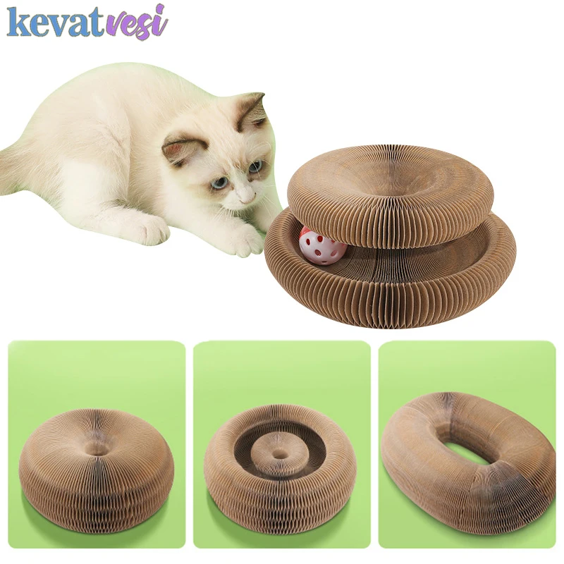 

Magic Organ Cat Scratch Board Cat Toys for Cats Grinding Claw Foldable Cats Scratcher Climbing Frame Interactive Pet Accessories
