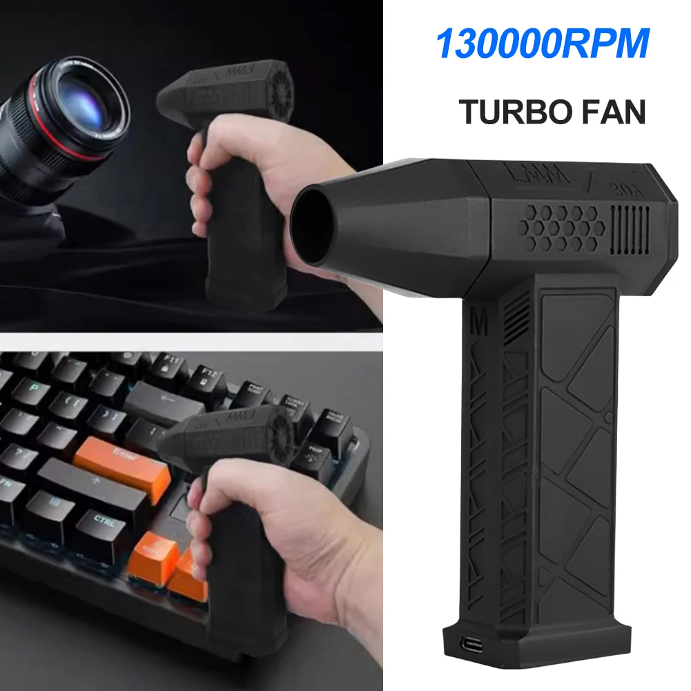 Powerful Air Blower 130000RPM Mini Turbo Jet Fan High Speed Turbo Violent Fan Brushless Motor Handheld Duct Fan PC Cleaning Tool 3