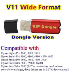L18050 DTF L8050 Uv RIP 11.2 Desktop 10.3 10.5 V11.2 RIP Dongle For Epson L805 R1390 L1800 7800 7900 P700 P900 4880 4900 Program
