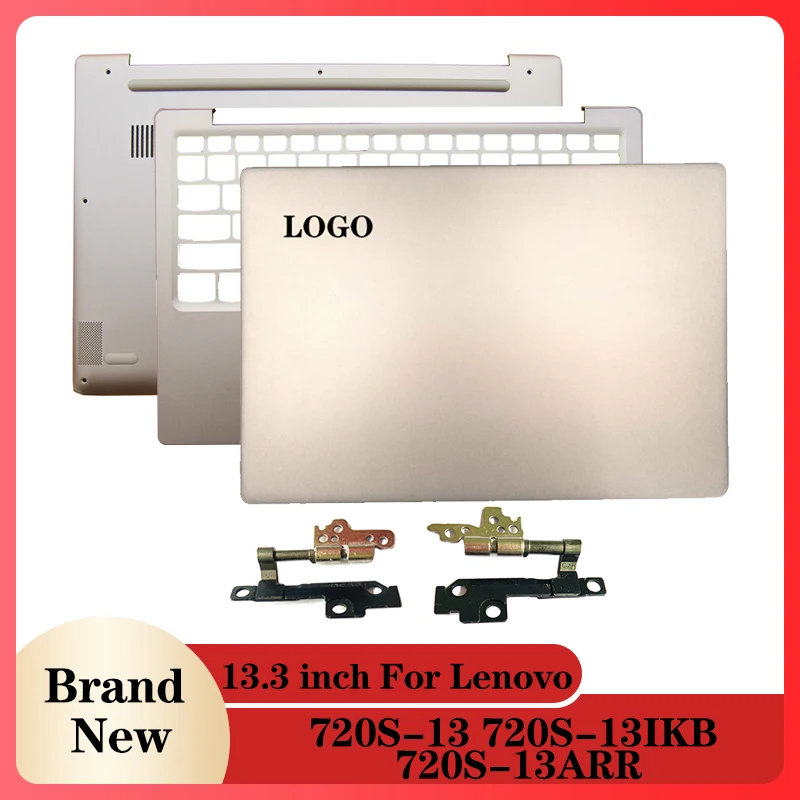 

NEW Gold Laptop Case LCD Back Cover/Hinges/Palmrest/Bottom Case For Lenovo Ideapad 720S-13 720S-13IKB 720S-13ARR