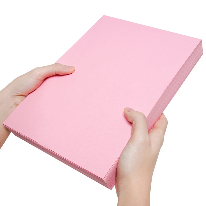 Kampar 500 Sheets Of Printing Paper 80G Pink Copy Paper A4 Pink Big Red  Golden Yellow Mixed Color A4 Paper - AliExpress