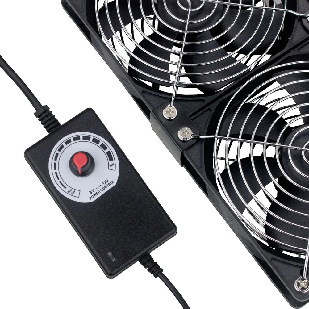 Description Picture 3 of item12CM Large Air Volume Exhaust Fan 110-220V Cabinet Computer Graphics Card Router Cooling Base Adjustable Speed 8 specifications