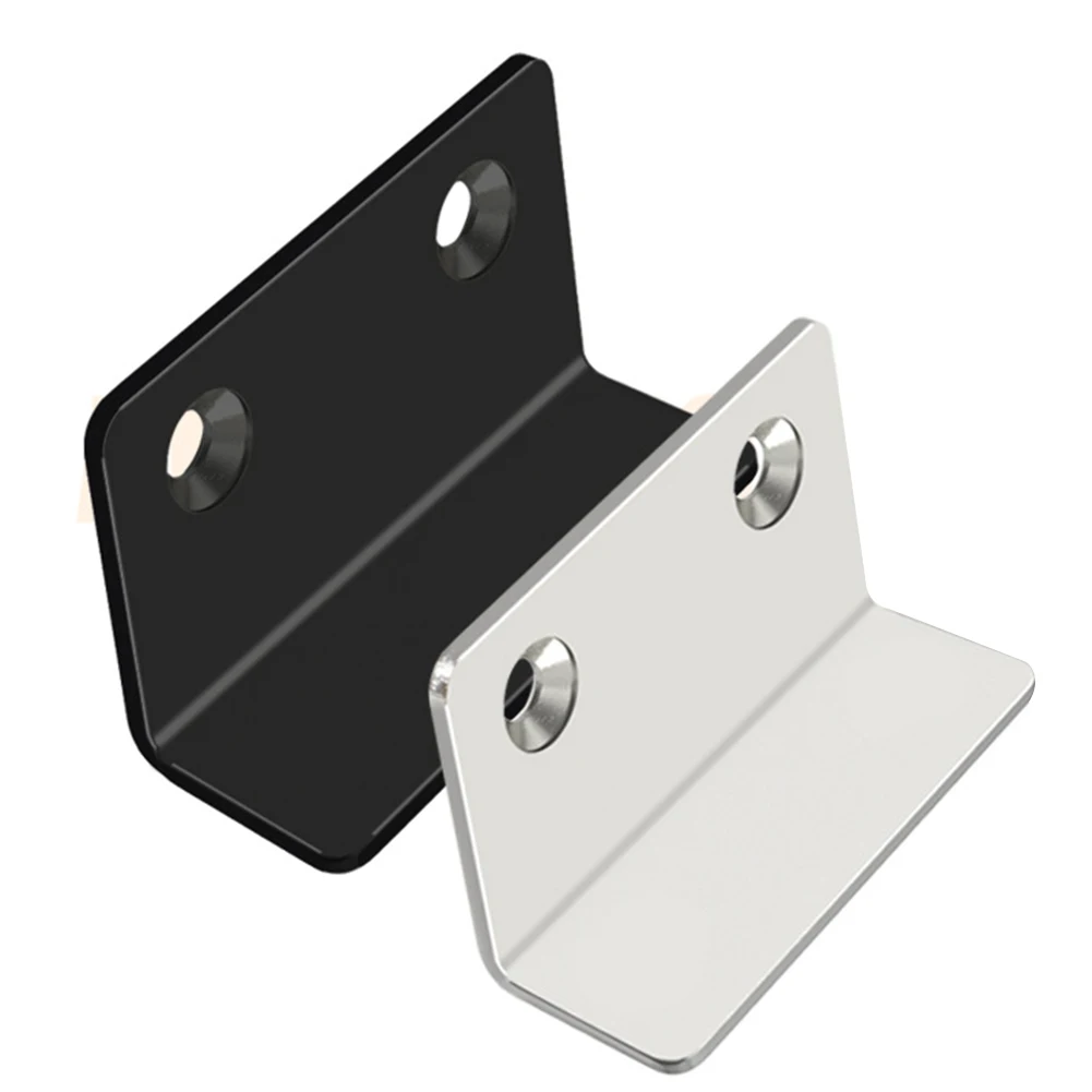 Magnetic Door Catch L-Shaped Cabinet Door Catch Latch Aluminum Powerful Magnet Door Stops Easy Installation for Bedroom Wardrobe