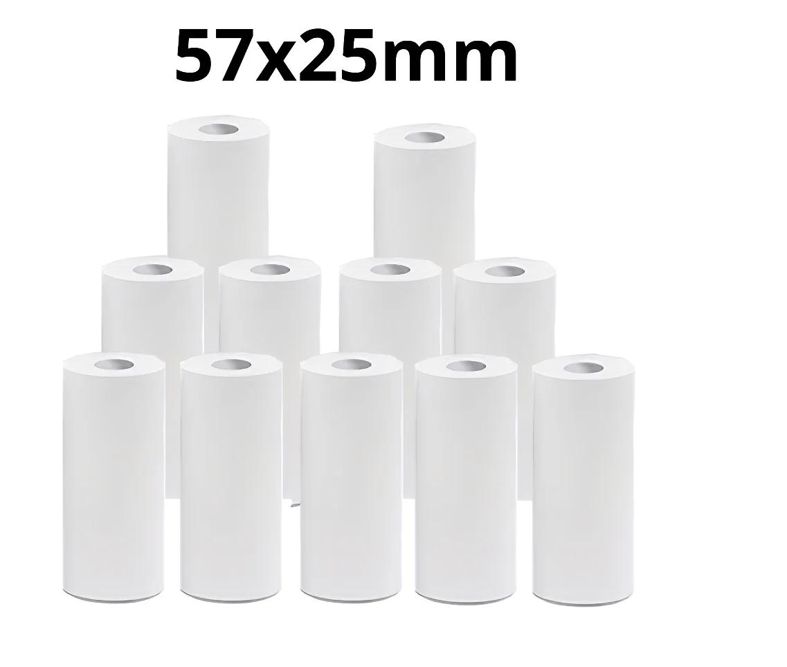 57mm 즉석 필름 사진 용지, 대부분의 즉석 카메라 및 프린터와 호환 가능, 생일 사진 촬영을 위한 내구성이 뛰어난 부드러운 용지