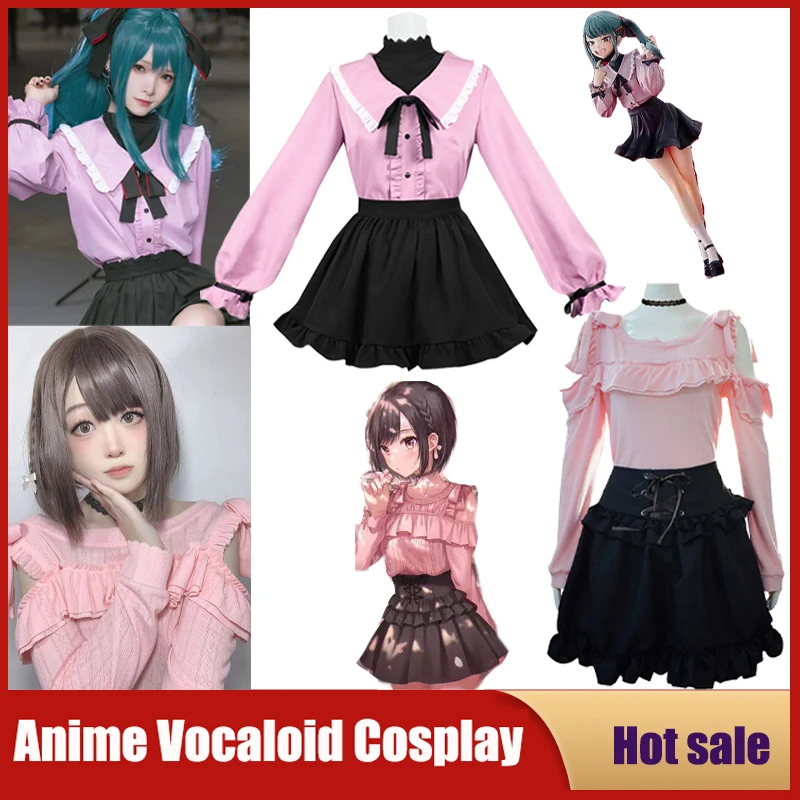 Projekt Gry Sekai Kolorowy Wyczyn Sceniczny Kostium Cosplayowy Anime Vocaloid Shinonome Ena Vampire Miku Sukienka Impreza Z Okazji Halloween Mundury
