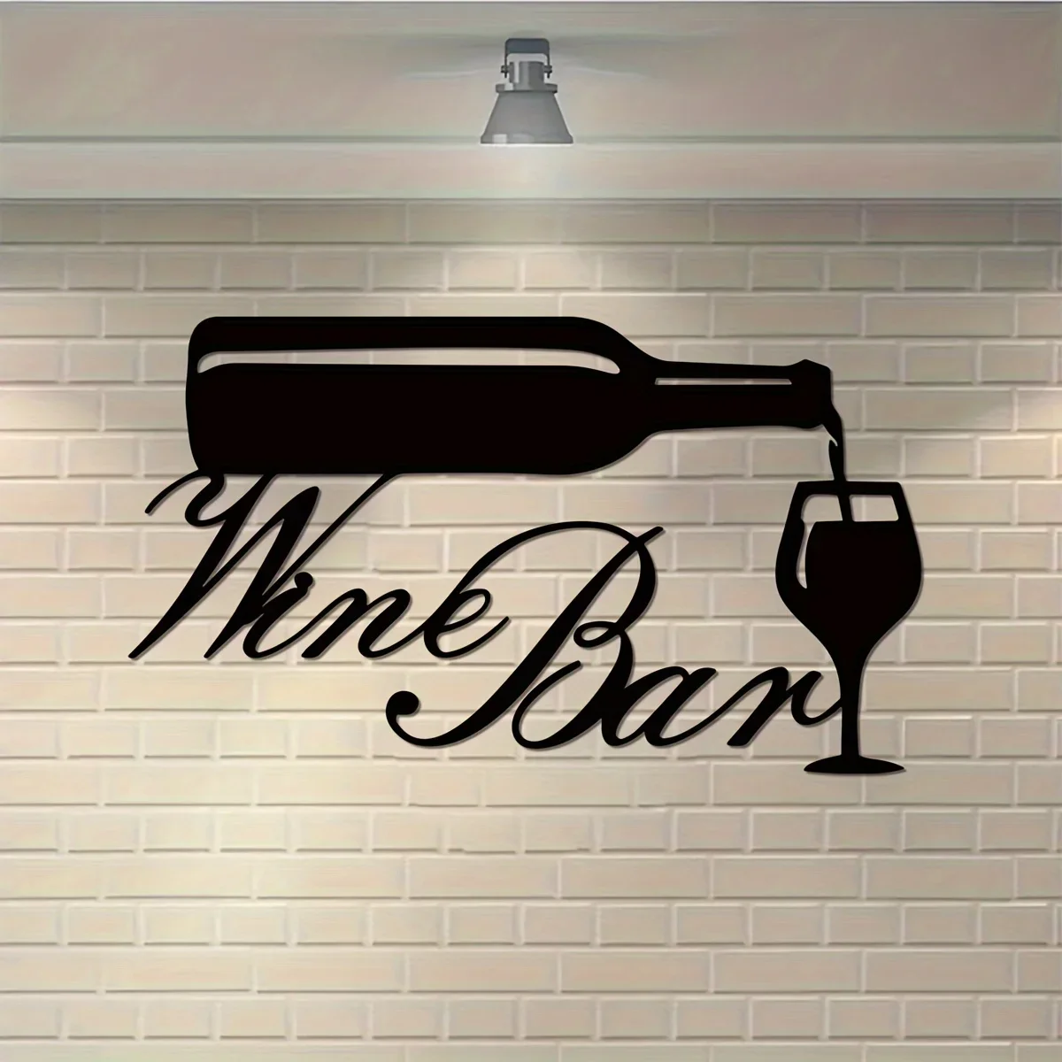 

1pc Home Decor, Wine Bar Metal Wall Art Sign, Housewarming Gift for Kitchen Bathroom Living Room Bedroom Study Porch