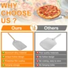 12inch Pizza Peel Aluminium Alloy Pizza Shovel with Handle Non-Stick Perforated Pizza Shovel Lightweight Pizza Shovel for Baking 4