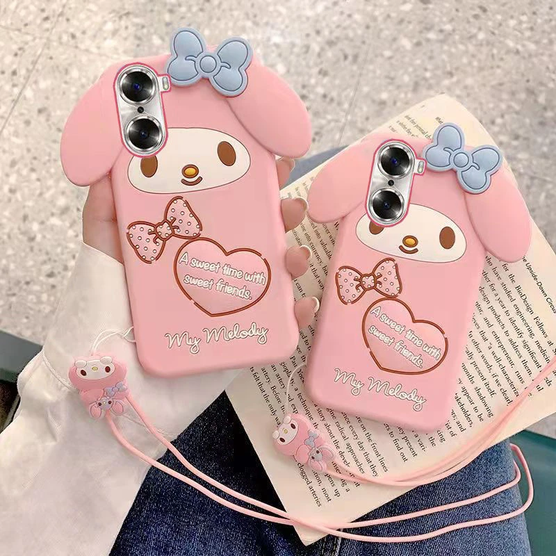 iphone 13 pro max case Sanrio My Melody Pink with lanyard Phone Case For Iphone 11 12 13 Pro Max Mini X Xs Xr 7 8 Plus SE 2020 Shockproof Cover iphone 13 pro max wallet case