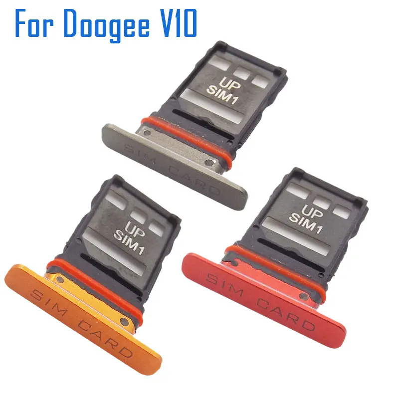 

New Original DOOGEE V10 Cell Phone SIM Card Holder Tray Card Slot Reader Accessories For DOOGEE V10 Smart Phone