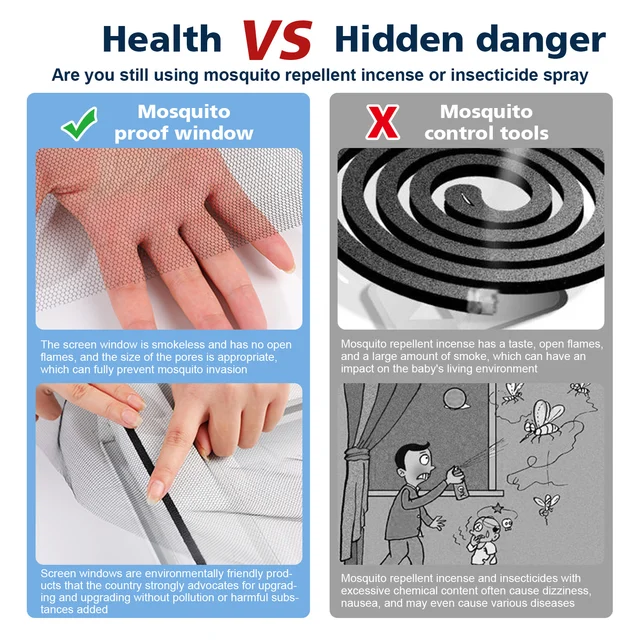 Window Net Self-Adhesive Anti Mosquito Door Mesh DIY Cutting Net 4